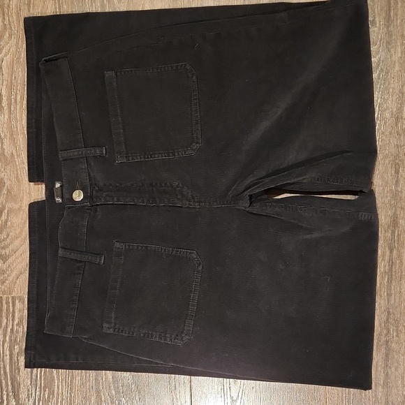 NWOT! J CREW CORDUROY SAILOR HIGH RISE SLIM WIDE LEG PANTS, BLACK, 8 (29) - Picture 2 of 10